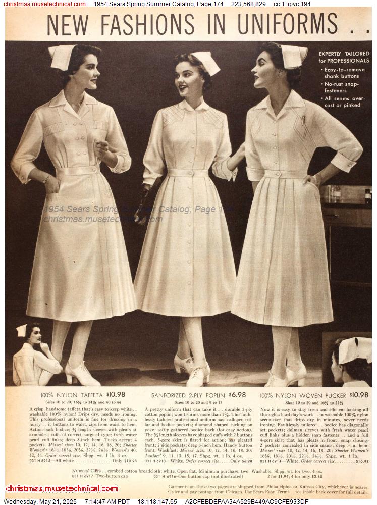 1954 Sears Spring Summer Catalog, Page 174
