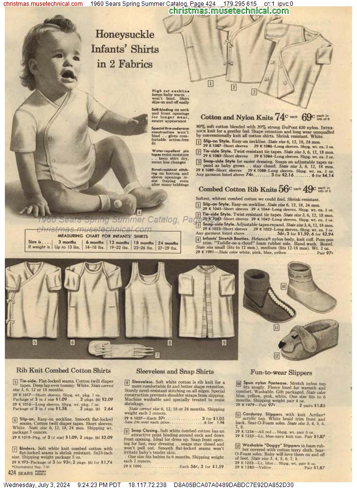 1960 Sears Spring Summer Catalog, Page 424