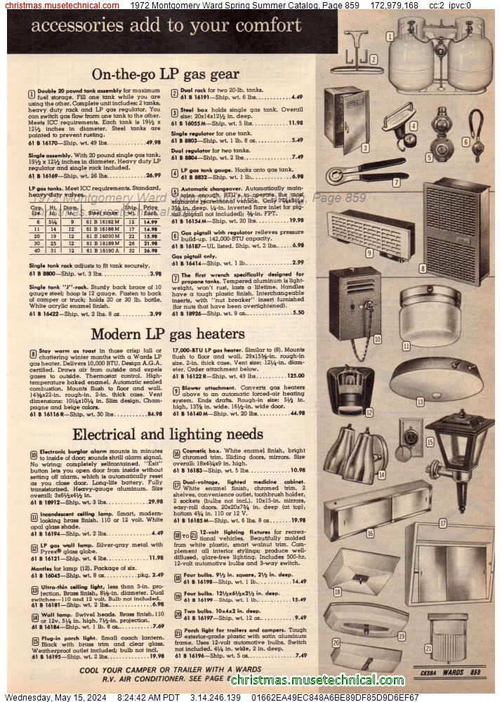 1972 Montgomery Ward Spring Summer Catalog, Page 859