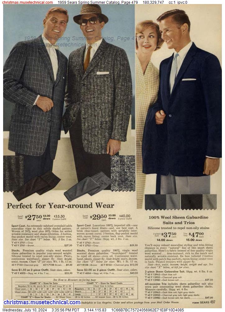 1959 Sears Spring Summer Catalog, Page 479