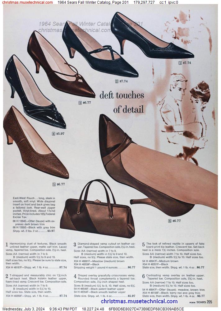 1964 Sears Fall Winter Catalog, Page 201