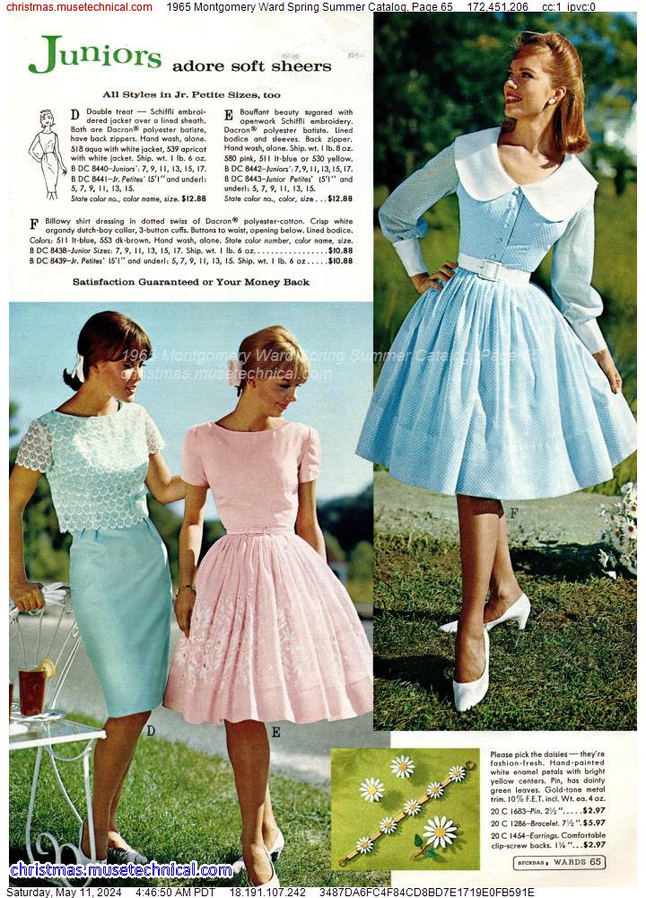 1965 Montgomery Ward Spring Summer Catalog, Page 65