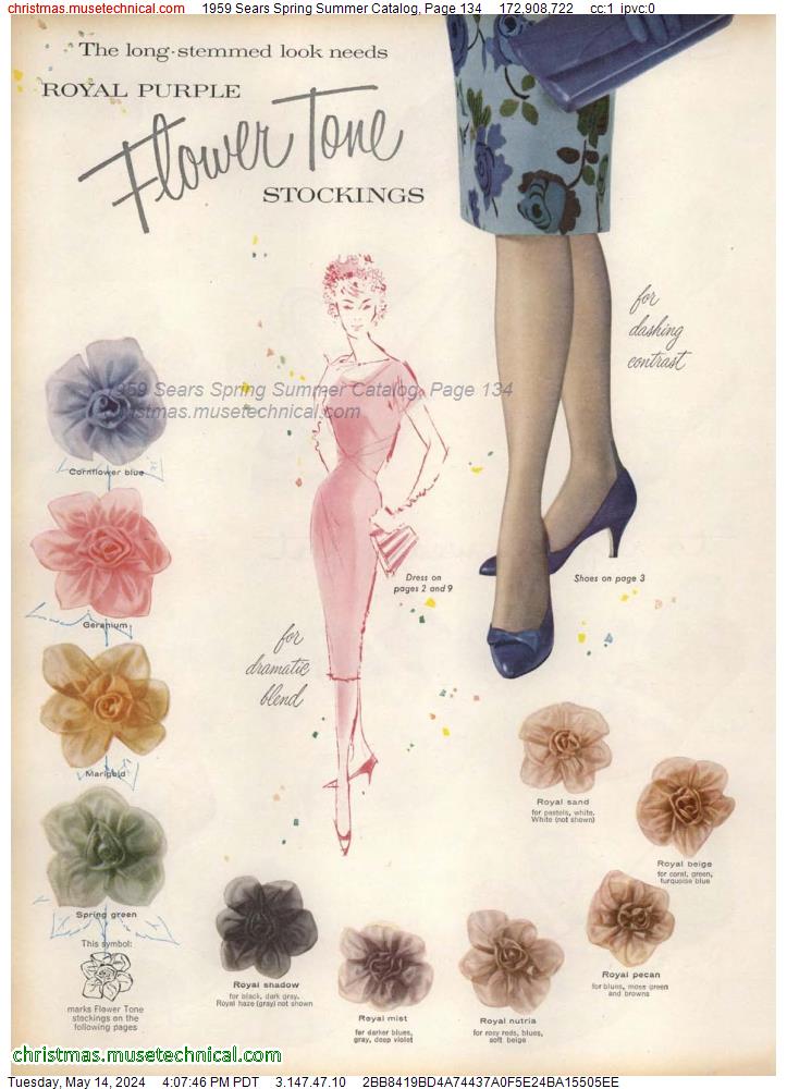 1959 Sears Spring Summer Catalog, Page 134