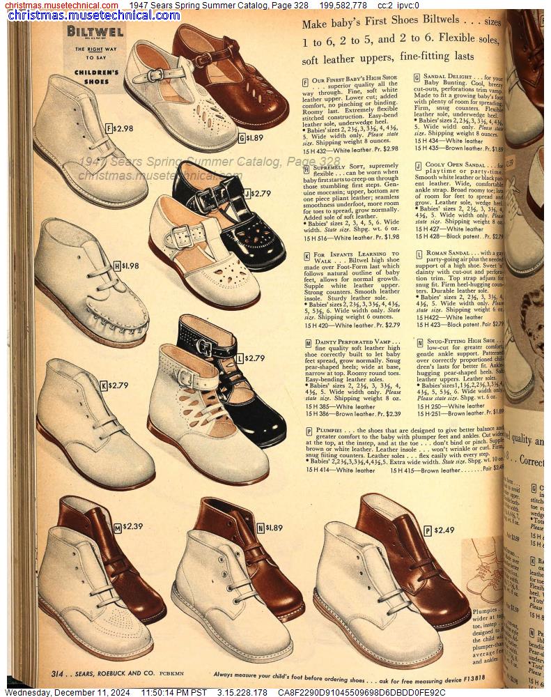 1947 Sears Spring Summer Catalog, Page 328