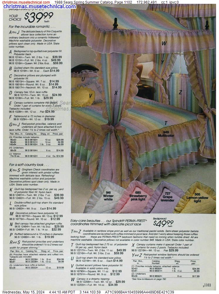 1988 Sears Spring Summer Catalog, Page 1102