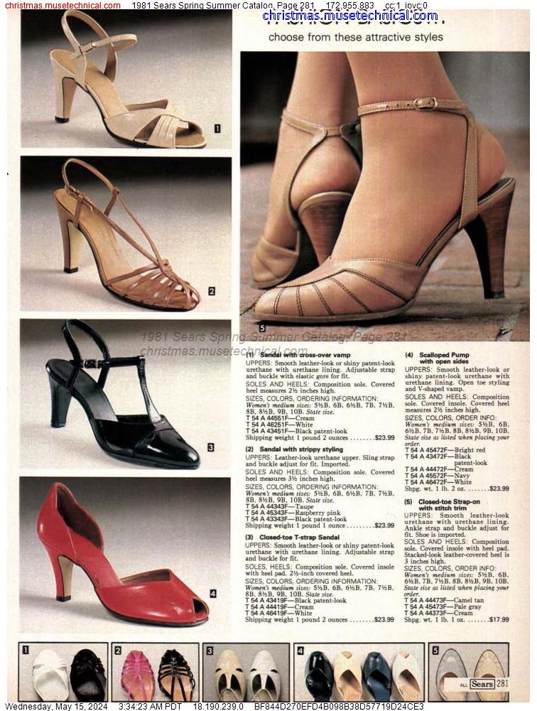 1981 Sears Spring Summer Catalog, Page 281