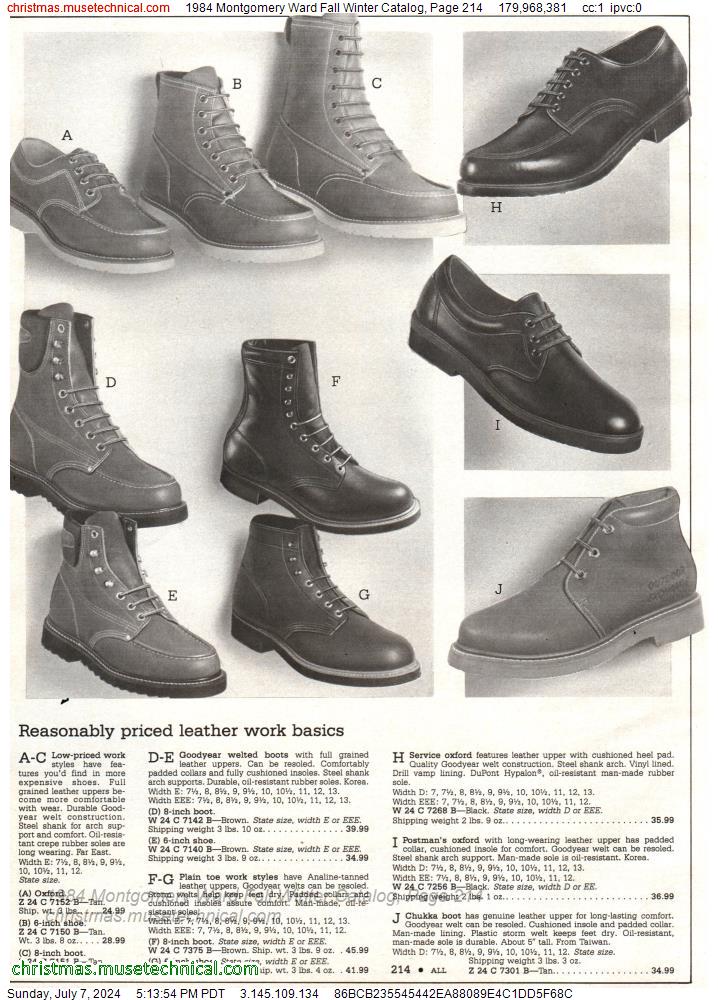 1984 Montgomery Ward Fall Winter Catalog, Page 214