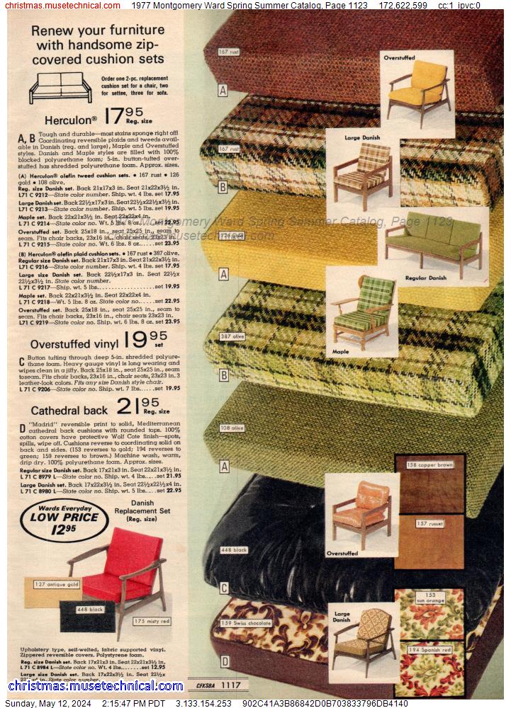 1977 Montgomery Ward Spring Summer Catalog, Page 1123