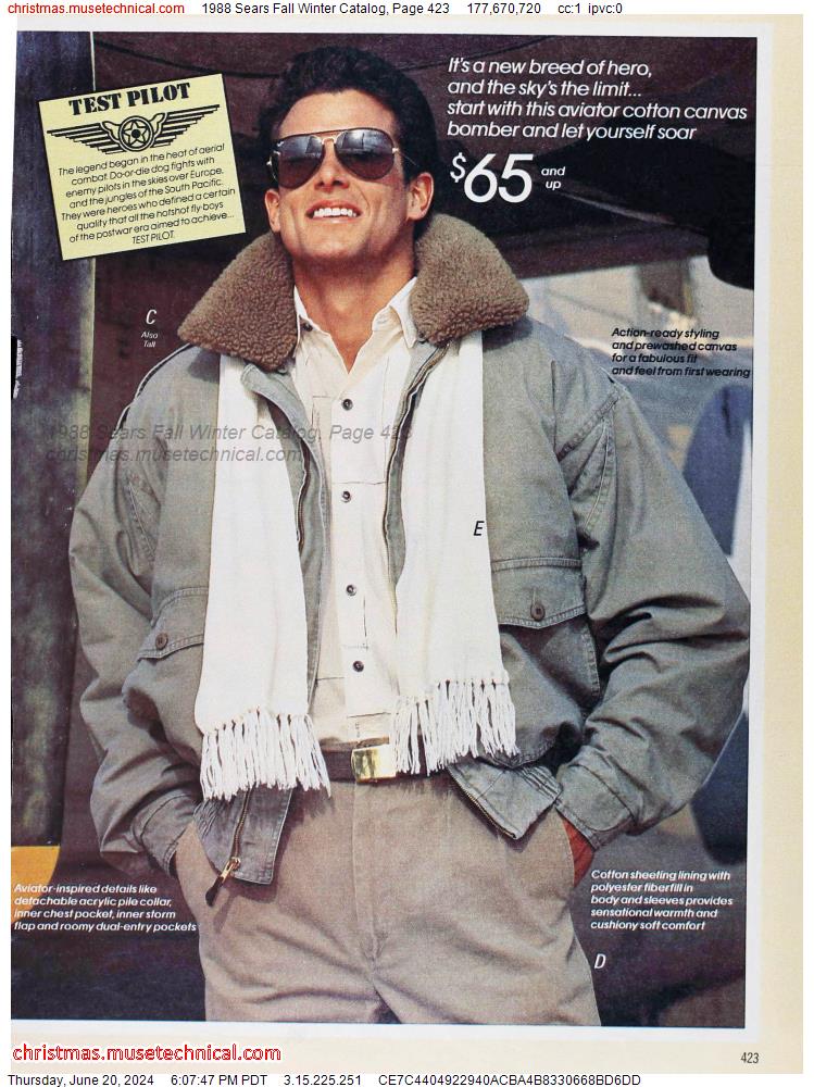 1988 Sears Fall Winter Catalog, Page 423