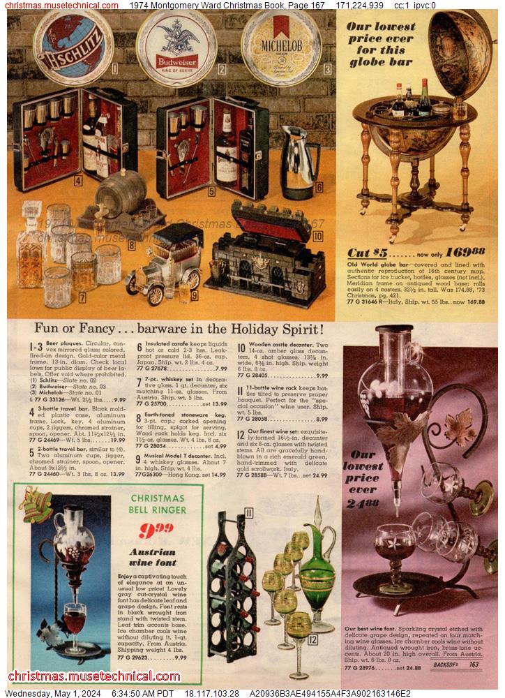 1974 Montgomery Ward Christmas Book, Page 167