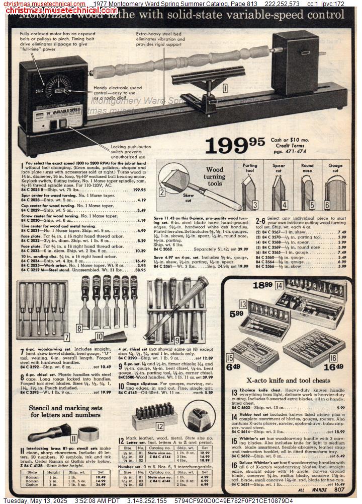 1977 Montgomery Ward Spring Summer Catalog, Page 813