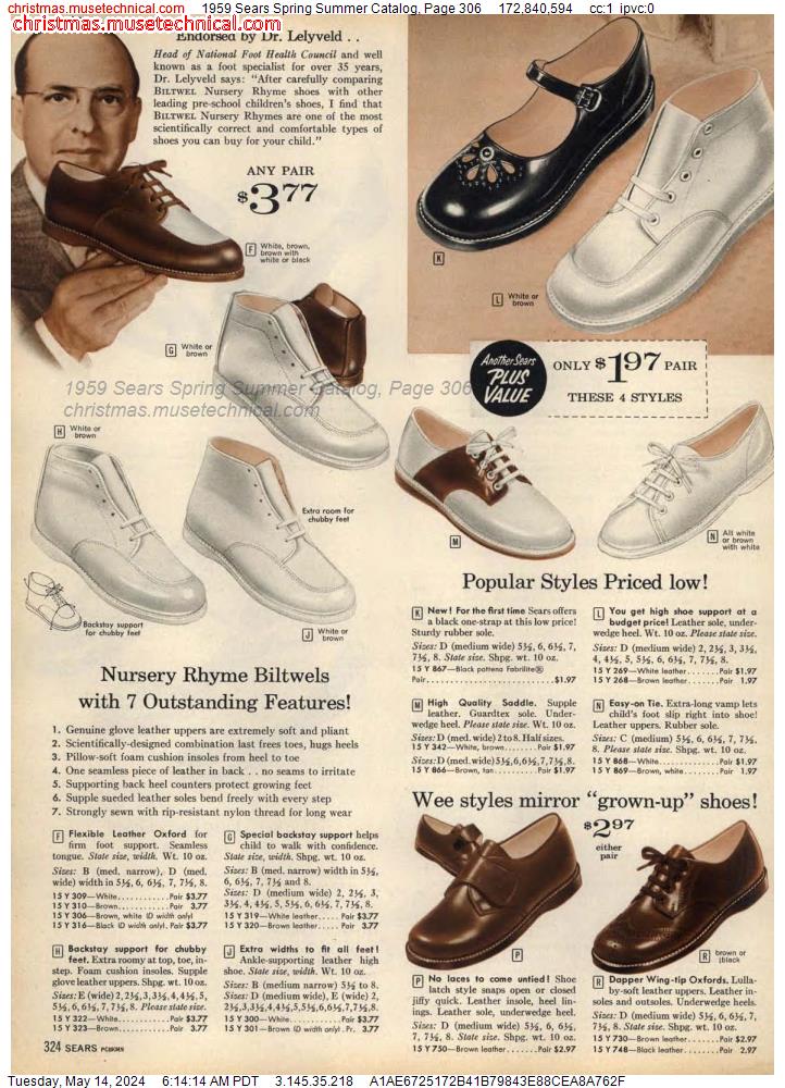 1959 Sears Spring Summer Catalog, Page 306