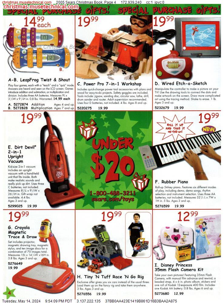 2005 Sears Christmas Book, Page 4