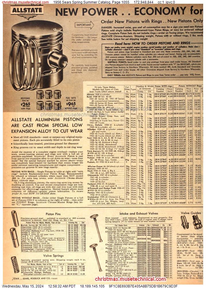 1956 Sears Spring Summer Catalog, Page 1055