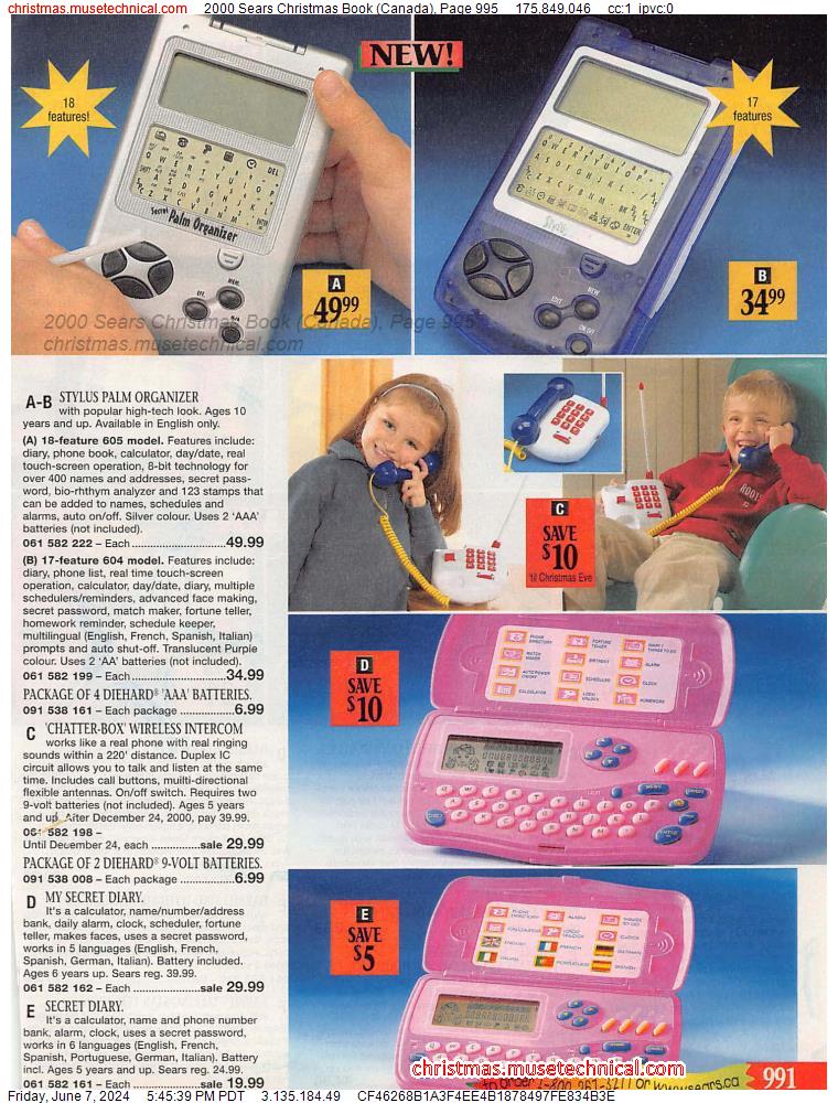 2000 Sears Christmas Book (Canada), Page 995