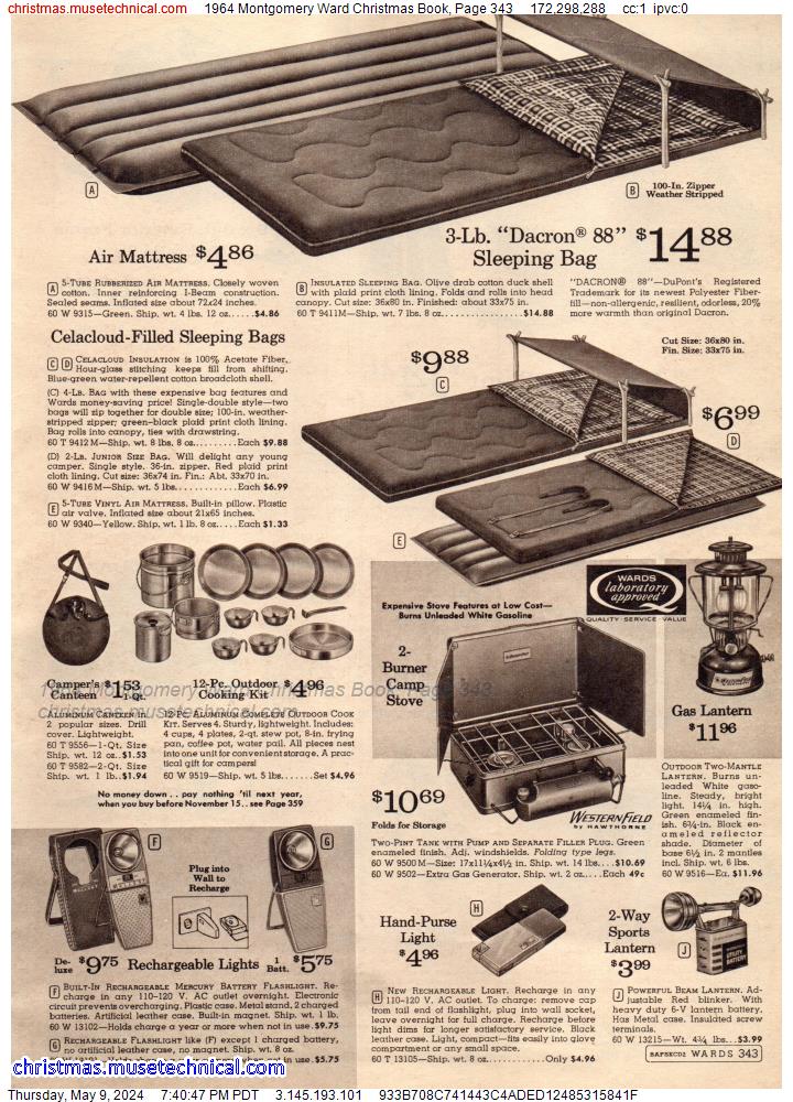 1964 Montgomery Ward Christmas Book, Page 343
