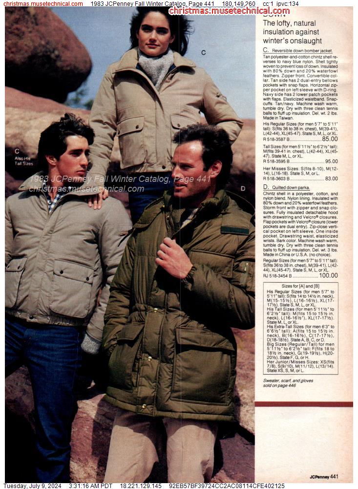 1983 JCPenney Fall Winter Catalog, Page 441