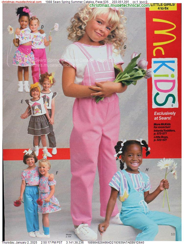 1988 Sears Spring Summer Catalog, Page 535