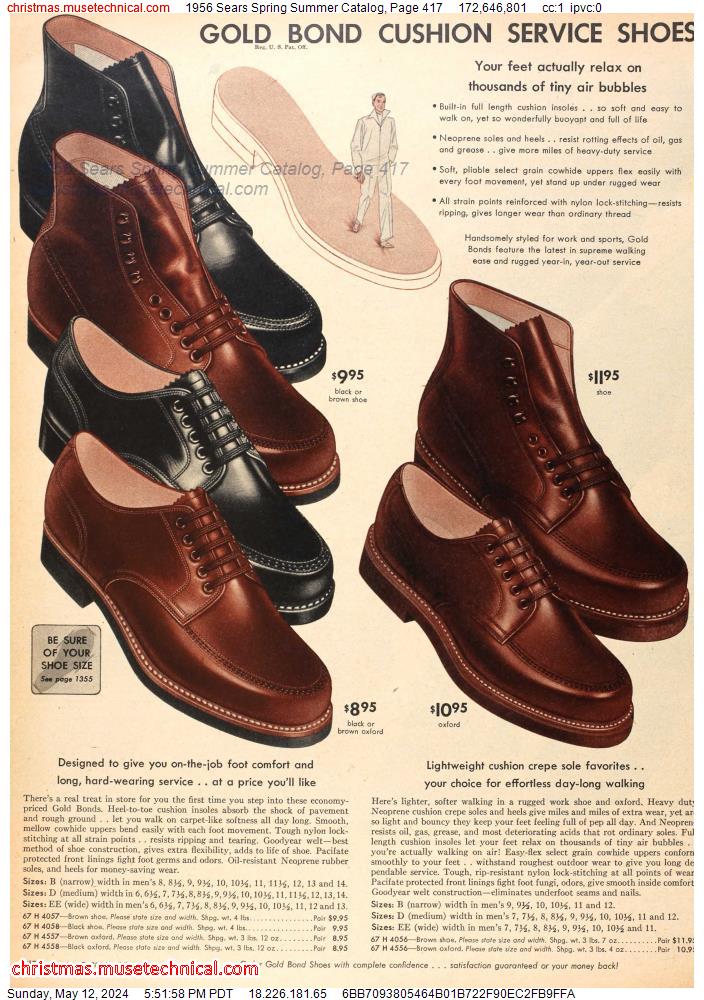 1956 Sears Spring Summer Catalog, Page 417