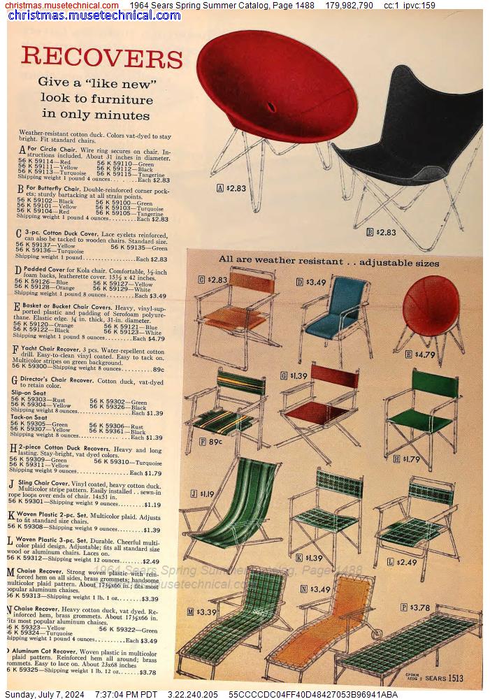 1964 Sears Spring Summer Catalog, Page 1488
