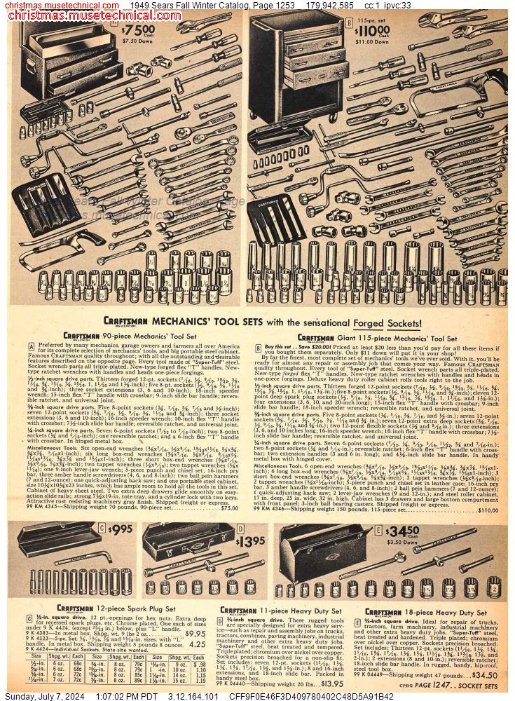 1949 Sears Fall Winter Catalog, Page 1253