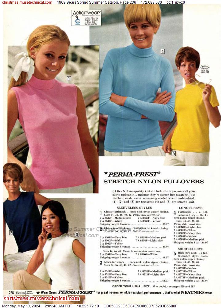 1969 Sears Spring Summer Catalog, Page 236