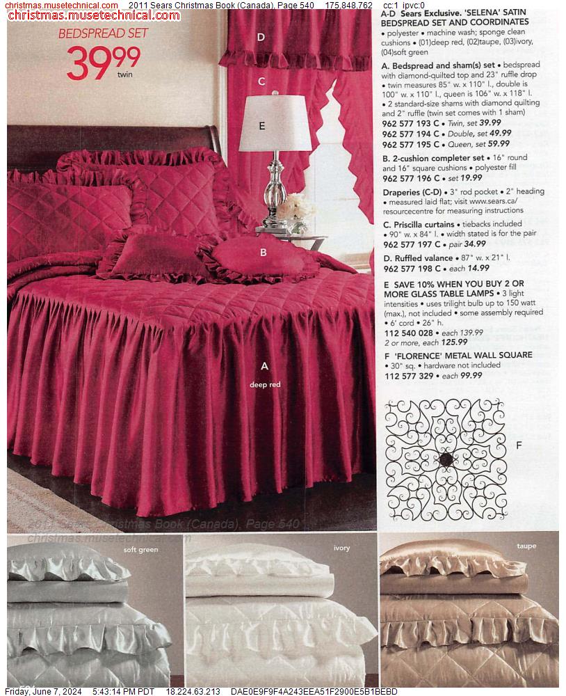 2011 Sears Christmas Book (Canada), Page 540