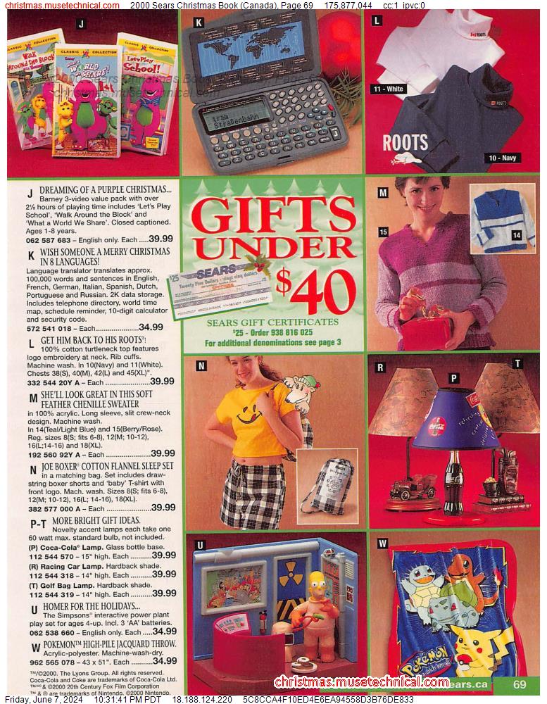 2000 Sears Christmas Book (Canada), Page 69