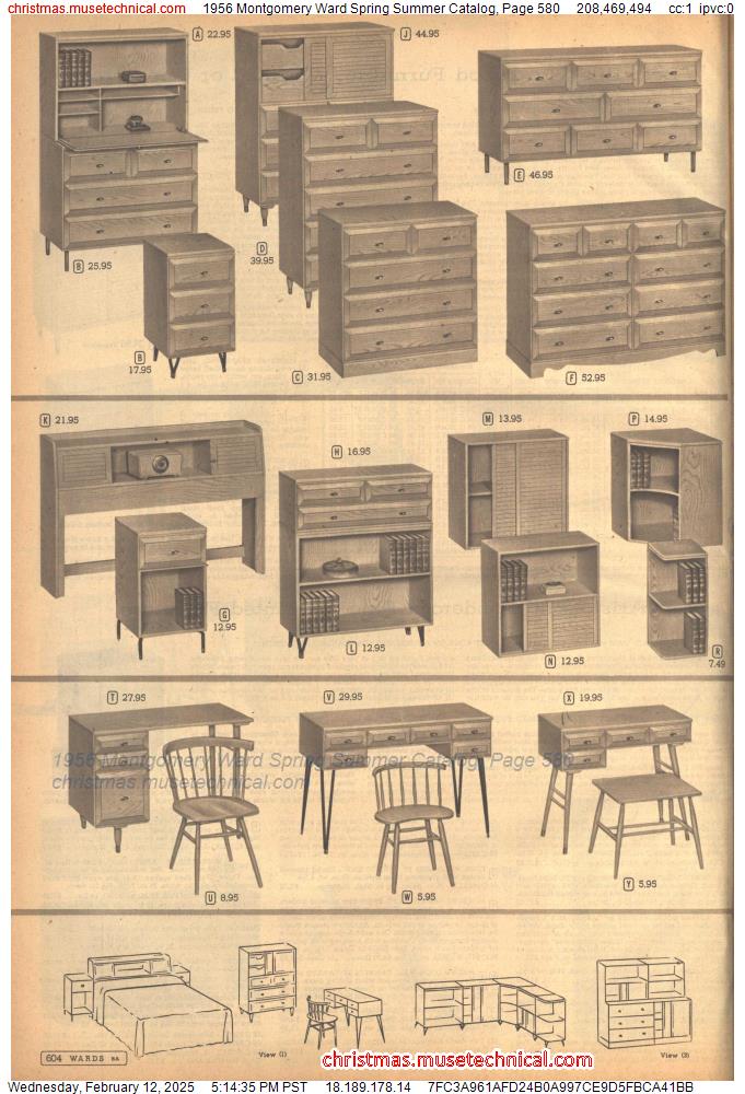 1956 Montgomery Ward Spring Summer Catalog, Page 580