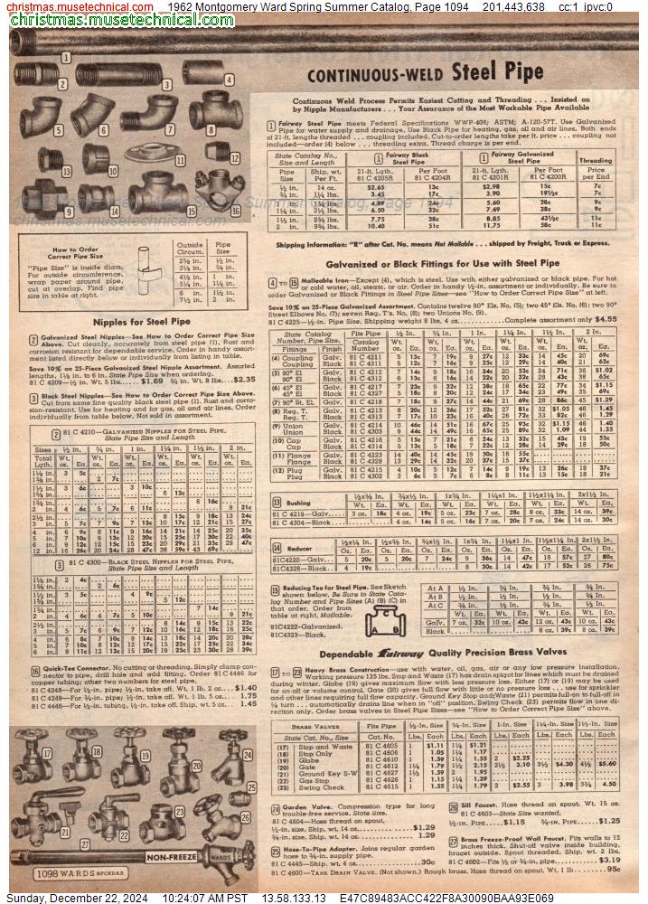 1962 Montgomery Ward Spring Summer Catalog, Page 1094