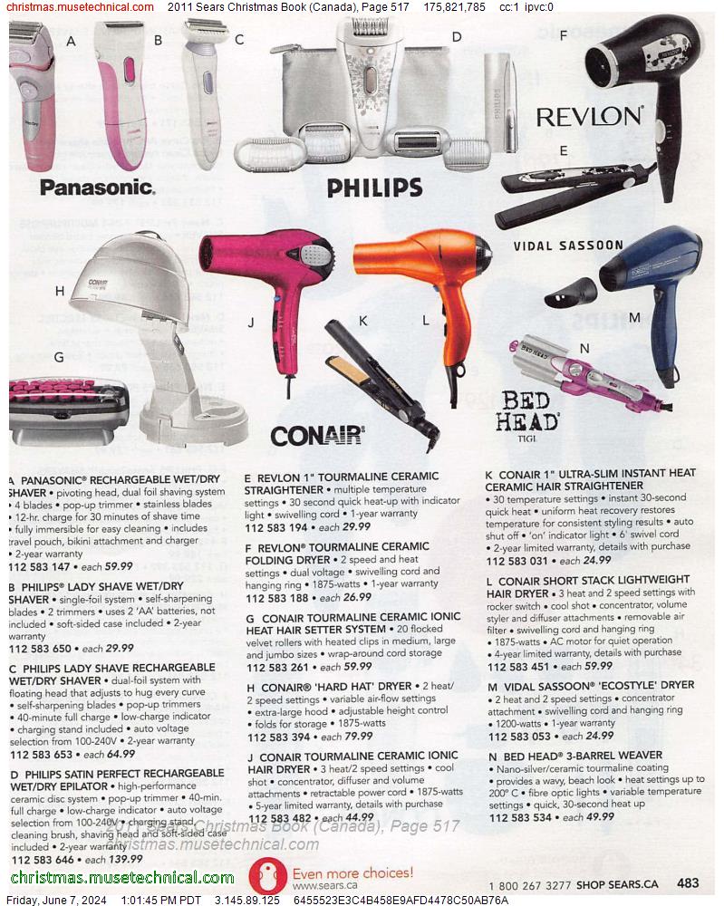 2011 Sears Christmas Book (Canada), Page 517