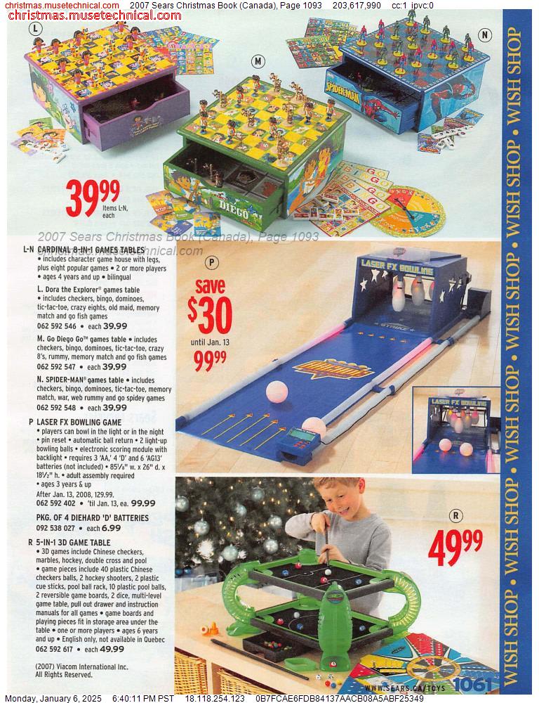 2007 Sears Christmas Book (Canada), Page 1093