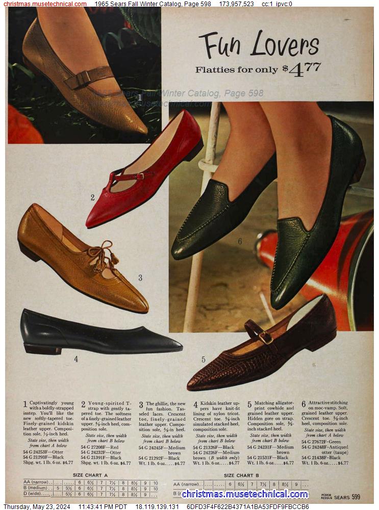 1965 Sears Fall Winter Catalog, Page 598