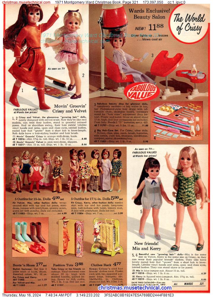 1971 Montgomery Ward Christmas Book, Page 321