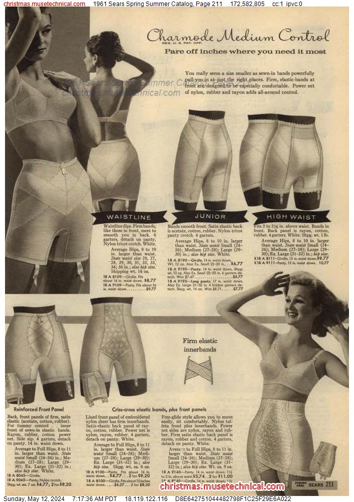 1961 Sears Spring Summer Catalog, Page 211