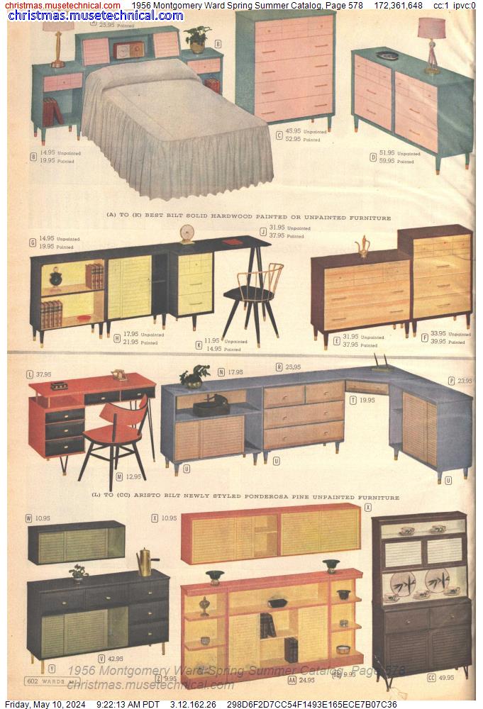 1956 Montgomery Ward Spring Summer Catalog, Page 578