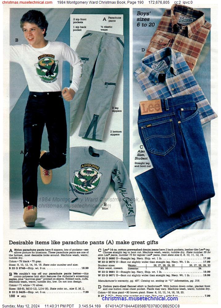 1984 Montgomery Ward Christmas Book, Page 190