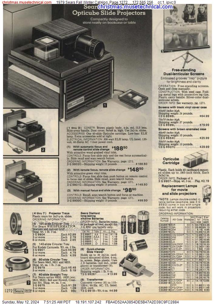 1979 Sears Fall Winter Catalog, Page 1272