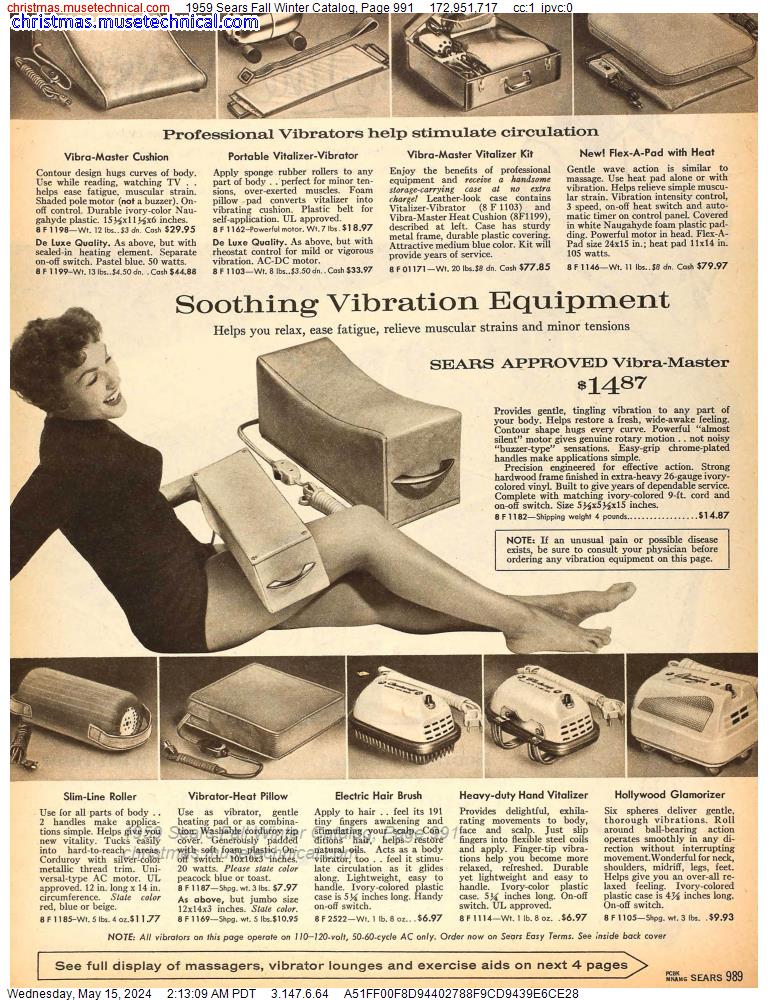 1959 Sears Fall Winter Catalog, Page 991