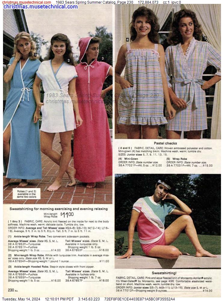 1983 Sears Spring Summer Catalog, Page 230