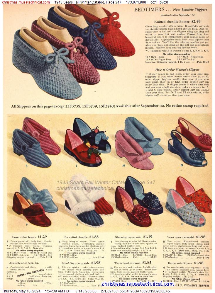 1943 Sears Fall Winter Catalog, Page 347