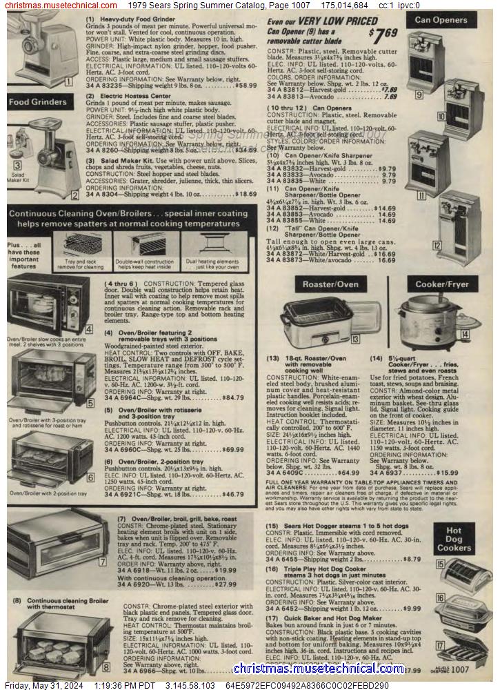 1979 Sears Spring Summer Catalog, Page 1007