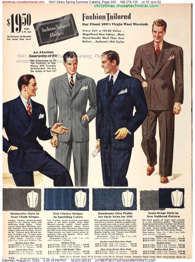 1941 Sears Spring Summer Catalog, Page 300