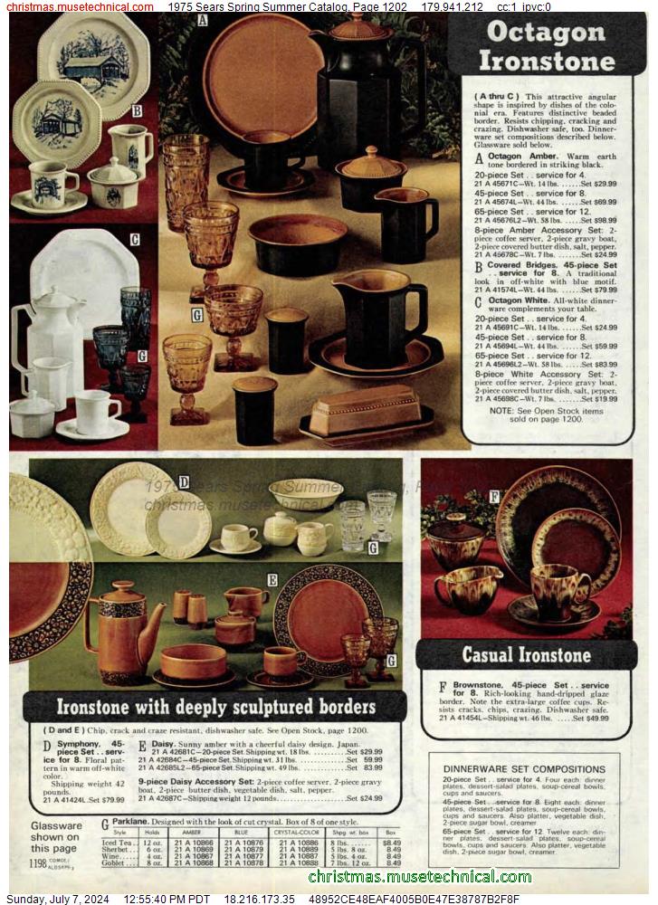 1975 Sears Spring Summer Catalog, Page 1202