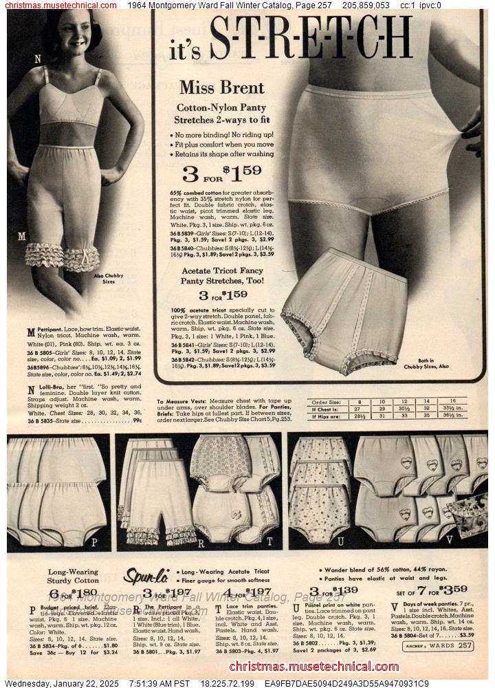 1964 Montgomery Ward Fall Winter Catalog, Page 257