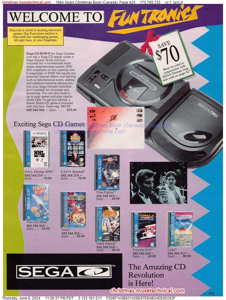 1994 Sears Christmas Book (Canada), Page 425