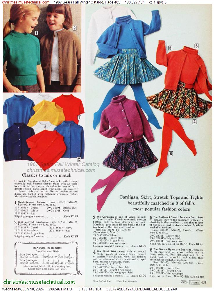 1967 Sears Fall Winter Catalog, Page 405