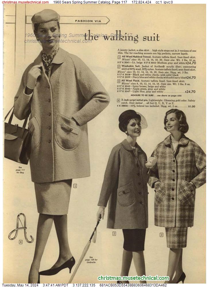 1960 Sears Spring Summer Catalog, Page 117