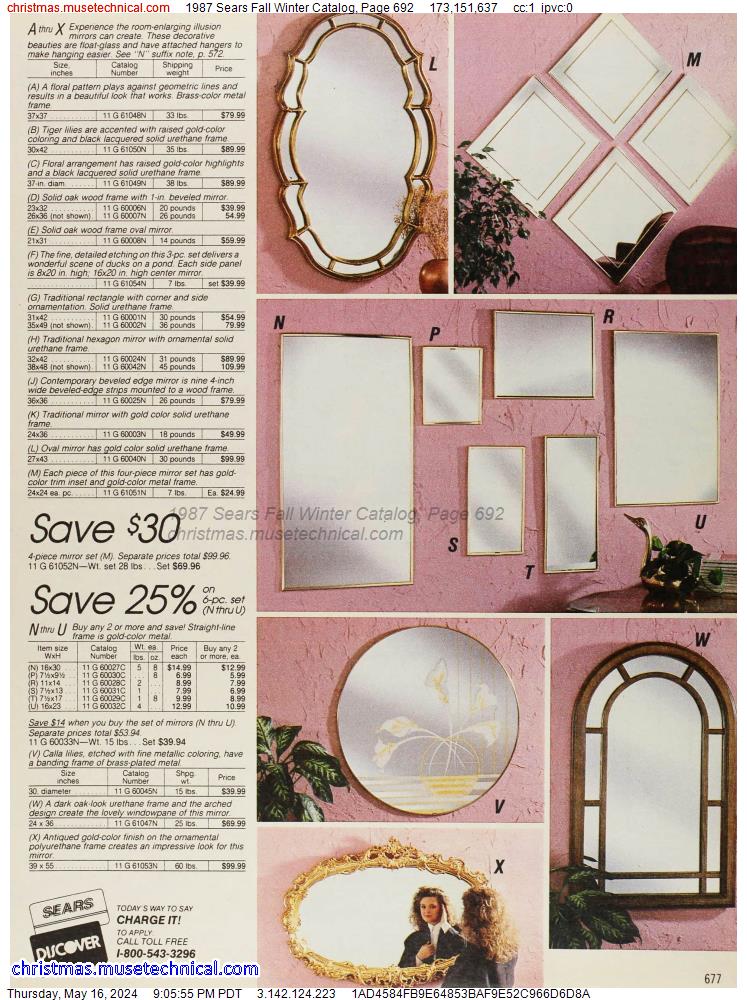 1987 Sears Fall Winter Catalog, Page 692