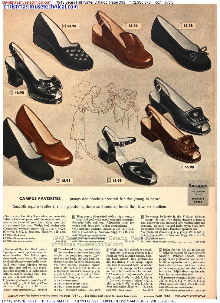 1948 Sears Fall Winter Catalog, Page 333